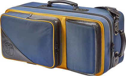 4EHSNB-K Elite Double Trp Fib Blue with yellow and black accents