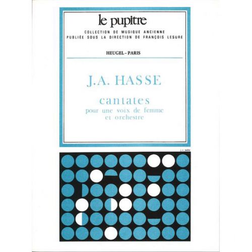 Partitions Chant - Hasse Cantates Pour Une Voix De Femme et Orchestre