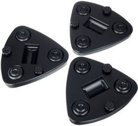 Castor cups UFO 3 pcs Noir