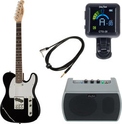JAMster Guitar TE Bundle Noir haute brillance