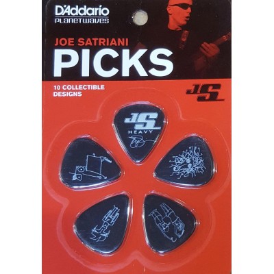 Joe Satriani Guitar Picks Black 10 Pack Heavy