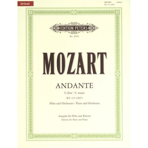 Mozart Wolfgang Amadeus - Andante In C K315 - Flute And Piano