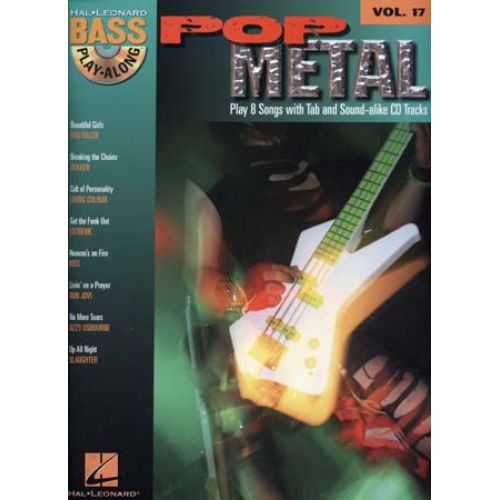 BASS PLAY ALONG VOL.17 POP METAL + CD - BASSE TAB