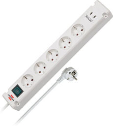 Bremounta 5-Way 3m USB wh Blanc