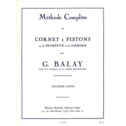 Balay - Methode Complete De Cornet A Pistons Vol.2