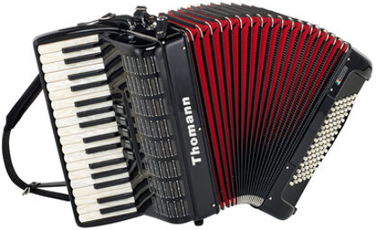 Junior III 84 BK Noir avec soufflet rouge