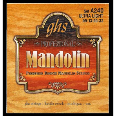 Mandoline Phosphor Bronze Ultra Light 09-13-20-32