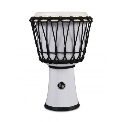 LP1607WH Djembe World 7-inch Rope Tuned Circle Blanc