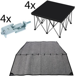 Drum Riser Bundle 2x2 iX Stage Gris