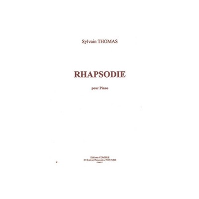 Thomas Sylvain - Rhapsodie - Piano