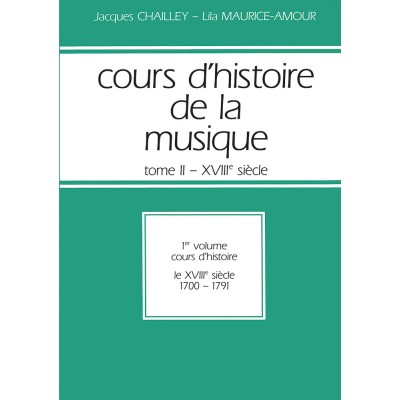 Cours d'histoire de la musique : Tome 2 vol. 1