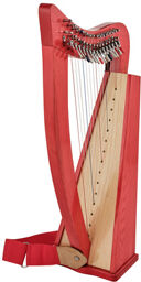 Student Pro Lever Harp 15 RD Translucent Red