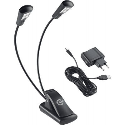 Lampe de Pupitre 2 Bras 4 Leds avec Alim