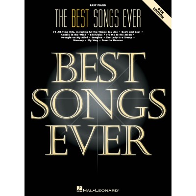 Best Songs Ever - 6TH Edition - Easy Piano