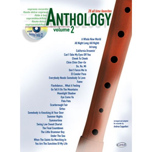 Cappellari Andrea - Hology Vol.2 + Cd, 28 All Time Favorites - Flute A Bec Soprano