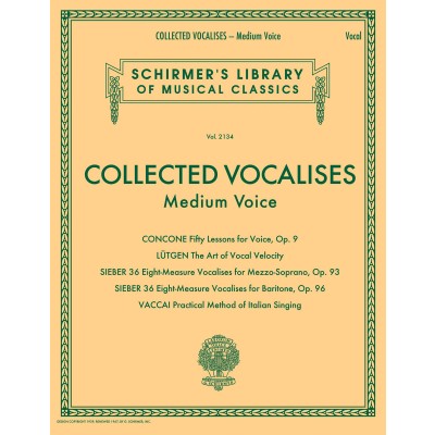 Collected Vocalises: Medium Voice
