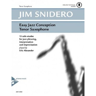 Snidero Jim - Easy Jazz Conception Sax Ténor + Online Material
