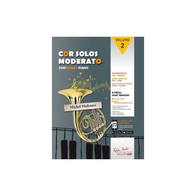 Robert Min Molinaro - Cor Solos Moderato Vol.2 - Cor, Piano