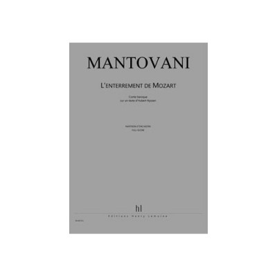 Mantovani - Enterrement De Mozart Po - 5 Voix et Ensemble