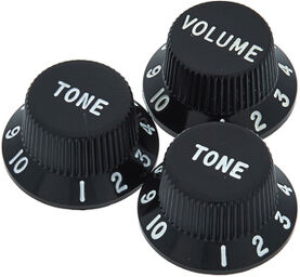 Vol&Tone Knobs Set Black Noir