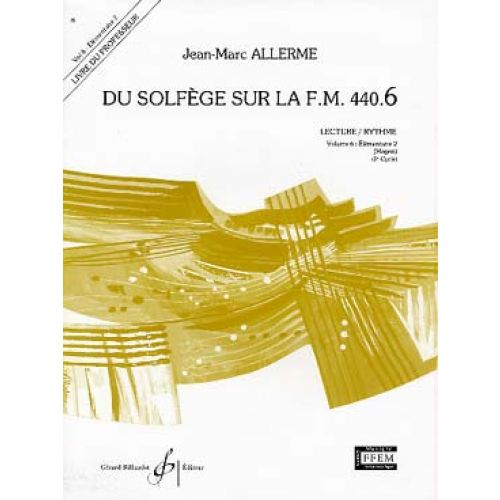 Allerme JEAN-marc - Du Solfege Sur La F.M. 440.6 - Lecture/rythme - Professeur