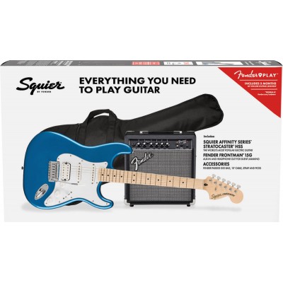 Stratocaster HSS Affinity Pack MN Lake Placid Blue
