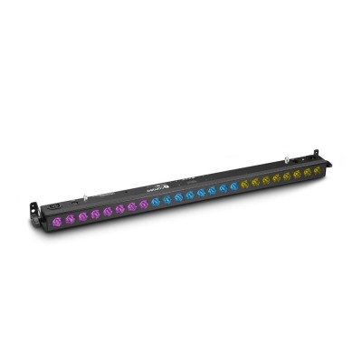 Tribar 400 Ir - Barre Led Tricolores (Rgb), 24 X 3 W, Boitier Noir, Avec Tlcommande Infrarouge