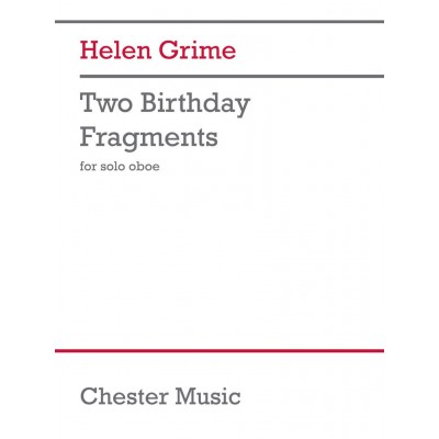 Grime - Two Birthday Fragments - Hautbois Solo