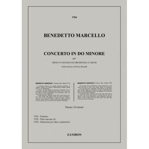 Marcello B. - Concerto In Do M. - Hautbois et Piano