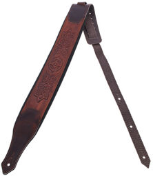 Celtic Rim Leather PaddedStrap Marron