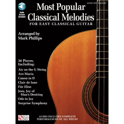 Most Popular Classcal Melodies + Audio En Ligne - Classical Guitar