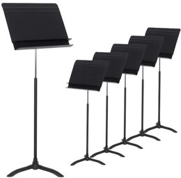 50 Orchestral Music Stand 6pcs Noir