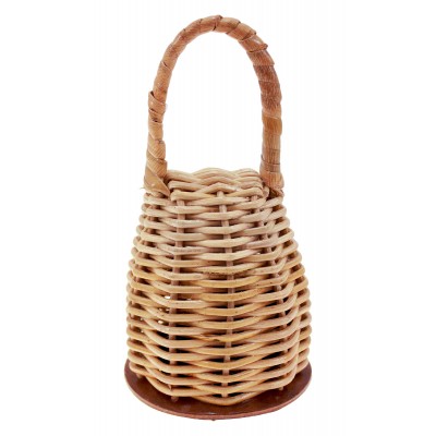 Caxixi Petit Osier Fond Calebasse 14CM