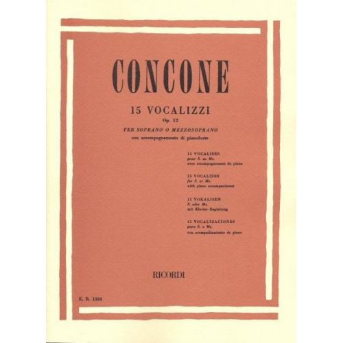 Concone G. - 15 Vocalizzi Op. 12 - Chant