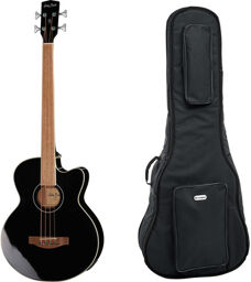 B-30BK-FL Acoustic Bass w/Bag Noir haute brillance