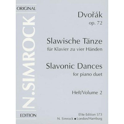 Dvorák - Slavonic Dances Op. 72 Numéro 2 - Piano (4 Hets)