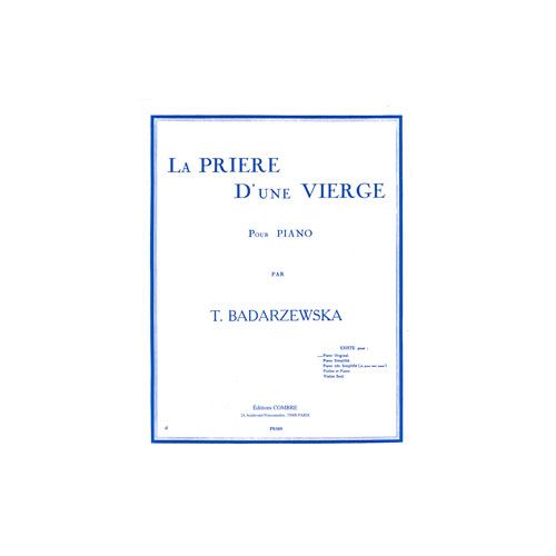 Badarzewska - La Prière D'une Vierge Op.4 - Piano