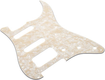Pickguard HSS Aged White Moto Aged White Moto