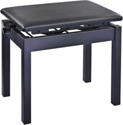 13992 Piano Bench black matt finish