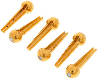 Bridge Pins Solid Brass Trad