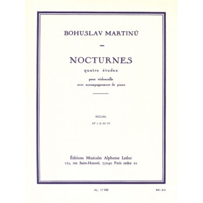 Nocturnes pour violoncelle et piano