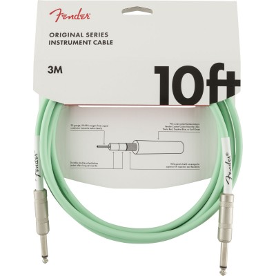 Original Instrument Cable, 10', Surf Green