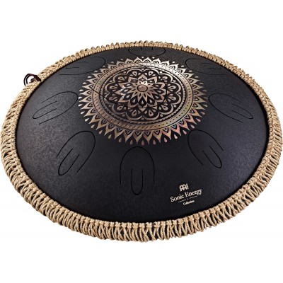 Octave Steel Tongue Drum Noir + Gravure D Kurd