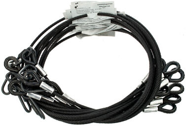 Safety Set 120cm/6mm Bk 10pcs