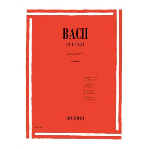 Bach J.S. - 21 Pezzi - Clarinette