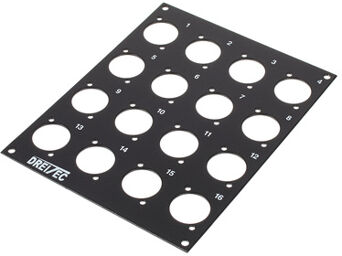 Front Panel 4HE x 2BE noir