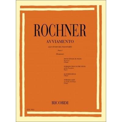 Rochner Oscar - Avviamento Pour L'etude Du Piano Vol.1