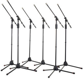Microphone Boom Stand 6-Pack Noir