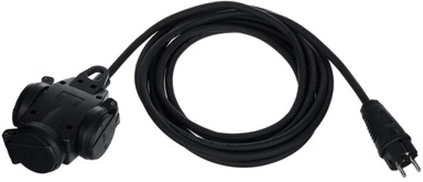 Extension 3-Fold 5m 1,5mm² Noir