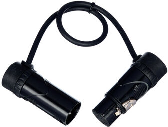 Low Profile XLR Patch FM 0.3 Noir